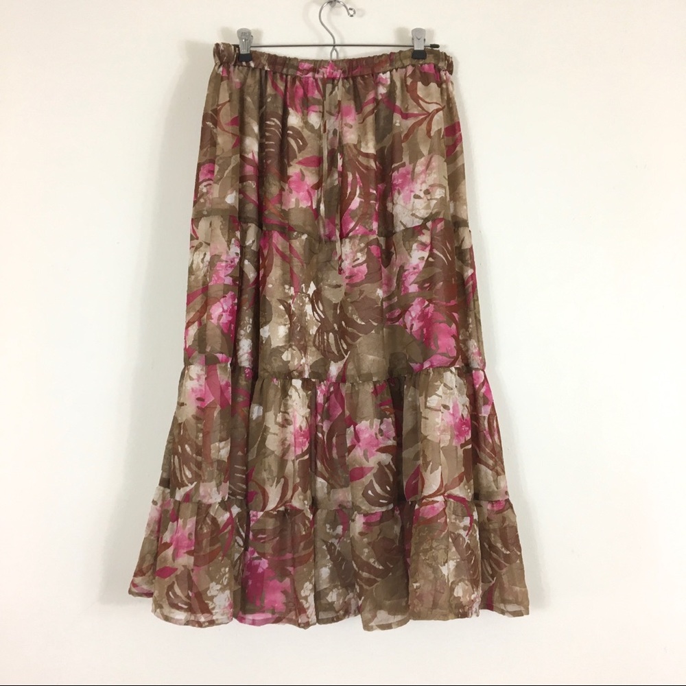 Alfred‎ Dunner Floral Midi Skirt